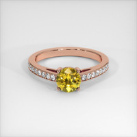0.94 Ct. Sapphire Ring, 14K Rose Gold 1