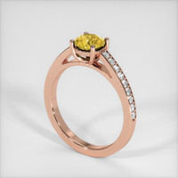0.91 Ct. Bi Color Sapphire Ring, 18K Rose Gold 2