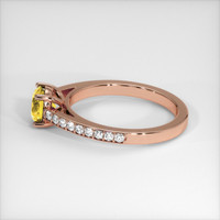 0.91 Ct. Bi Color Sapphire Ring, 18K Rose Gold 4