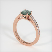 0.94 Ct. Sapphire Ring, 18K Rose Gold 2