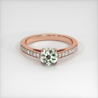 0.95 Ct. Sapphire Ring, 18K Rose Gold 1