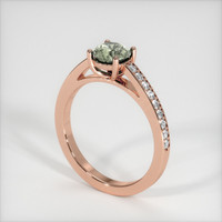 0.95 Ct. Sapphire Ring, 18K Rose Gold 2