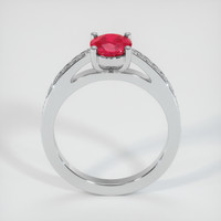 1.59 Ct. Pinkish Red Ruby Ring, 10K White Gold 3