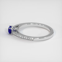 0.60 Ct. Sapphire Ring, 14K White Gold 4