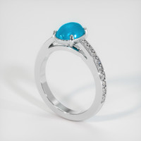 1.14 Ct. Gemstone Ring, 14K White Gold 2