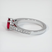 1.14 Ct. Ruby Ring, 14K White Gold 4