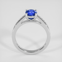 1.25 Ct. Blue Sapphire Ring, 14K White Gold 3