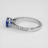 1.25 Ct. Blue Sapphire Ring, 14K White Gold 4