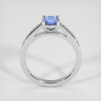 0.97 Ct. Sapphire Ring, 18K White Gold 3