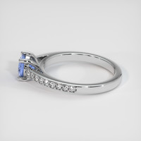 0.97 Ct. Sapphire Ring, 18K White Gold 4