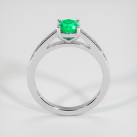 0.76 Ct. Emerald Ring, 18K White Gold 3