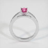 0.88 Ct. Pink Sapphire Ring, 18K White Gold 2