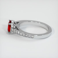 1.42 Ct. Ruby Ring, 18K White Gold 4