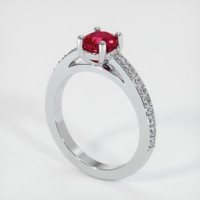 Ruby Ring 1.03 Ct. 18K White Gold Preview