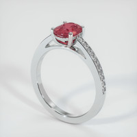 Ruby Ring 1.22 Ct. 18K White Gold Preview
