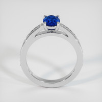 1.08 Ct. Blue Sapphire Ring, 18K White Gold 3