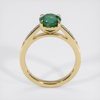 2.22 Ct. Bluish Green Sapphire Ring, 14K Yellow Gold 3