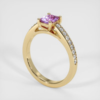 0.95 Ct. Purple Sapphire Ring, 14K Yellow Gold 2