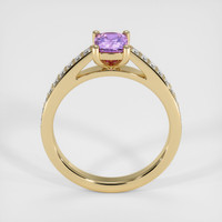 0.95 Ct. Purple Sapphire Ring, 14K Yellow Gold 3