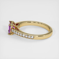 0.95 Ct. Purple Sapphire Ring, 14K Yellow Gold 4