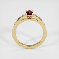 0.53 Ct. Ruby Ring, 18K Yellow Gold 3