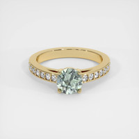 0.94 Ct. Sapphire Ring, 18K Yellow Gold 1