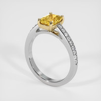 1.65 Ct. Yellow Sapphire Ring, 14K Yellow & White 2