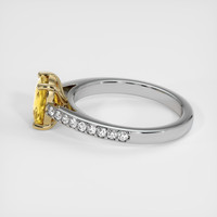 1.65 Ct. Yellow Sapphire Ring, 14K Yellow & White 4