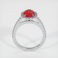 2.14 Ct. Ruby Ring, Platinum 950 3