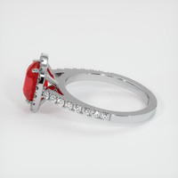 2.14 Ct. Ruby Ring, Platinum 950 4