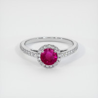 0.61 Ct. Ruby Ring, Platinum 950 1