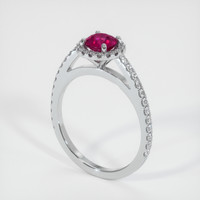 0.85 Ct. Ruby Ring, Platinum 950 2