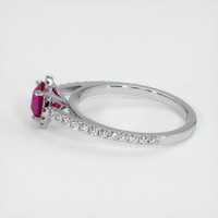 0.70 Ct. Ruby Ring, Platinum 950 4