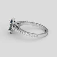 1.27 Ct. Bi Color Sapphire Ring, Platinum 950 4