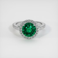 2.33 Ct. Emerald Ring, Platinum 950 1
