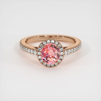 1.03 Ct. Sapphire Ring, 14K Rose Gold 1