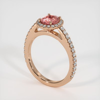 1.03 Ct. Sapphire Ring, 14K Rose Gold 2