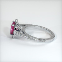 2.06 Ct. Purplish Pink Sapphire Ring, 10K White Gold 4