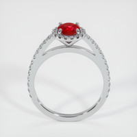 0.68 Ct. Ruby Ring, 10K White Gold 3