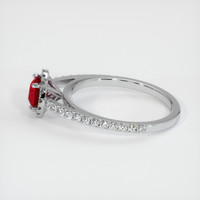 0.68 Ct. Ruby Ring, 10K White Gold 4