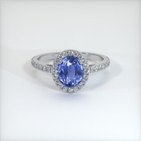 1.92 Ct. Color Change Sapphire Ring, 14K White Gold 1