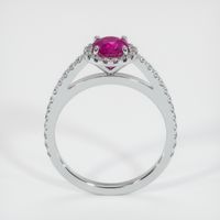 0.70 Ct. Ruby Ring, 14K White Gold 3