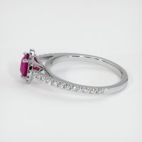 0.70 Ct. Ruby Ring, 14K White Gold 4