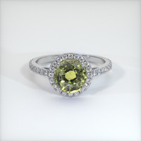 2.58 Ct. Sapphire Ring, 14K White Gold 1