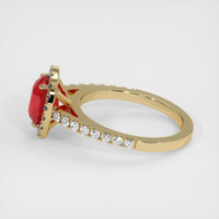 2.14 Ct. Ruby Ring, 14K Yellow Gold 4