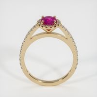 0.70 Ct. Ruby Ring, 14K Yellow Gold 3