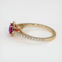 0.70 Ct. Ruby Ring, 14K Yellow Gold 4