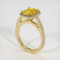 3.05 Ct. Yellow Sapphire Ring, 18K Yellow Gold 2