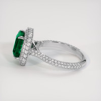 2.87 Ct. Emerald Ring, Platinum 950 4