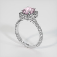 3.07 Ct. Pink Sapphire Ring, Platinum 950 2